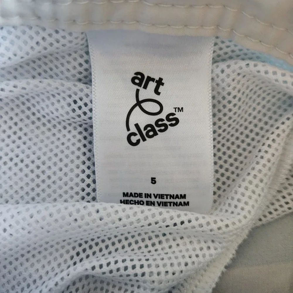 Art Class Boys Striped Board Shorts Multicolor Swim Trunks Size 5 624